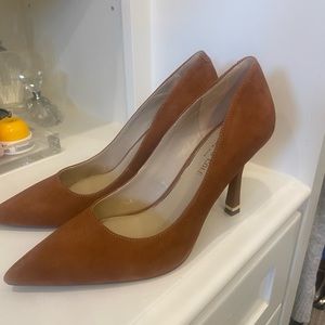 Kenneth Cole Cognac Suade Romi Heel Size 8
